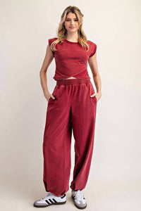 Ee:Some - Solid Pocket Jogger Sweatpants