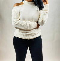 Ee:Some - Sophia Cold Shoulder Sweater