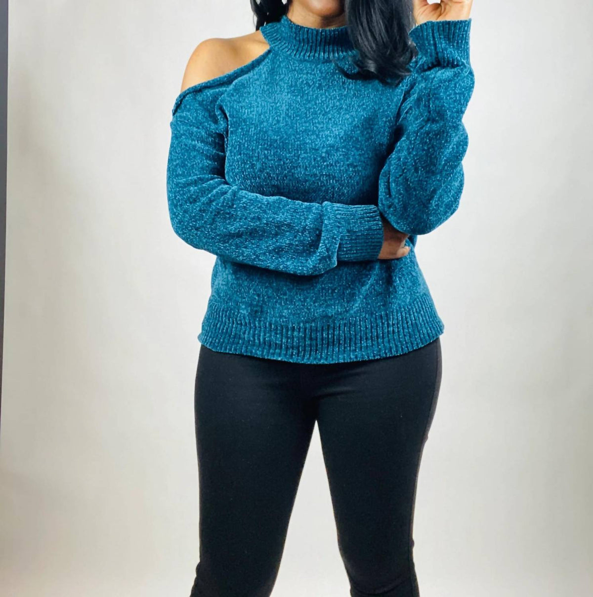 Ee:Some - Sophia Cold Shoulder Sweater