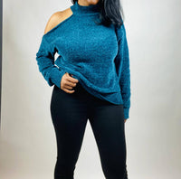 Ee:Some - Sophia Cold Shoulder Sweater