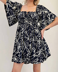 Ee:Some - Square Neck Mini Dress