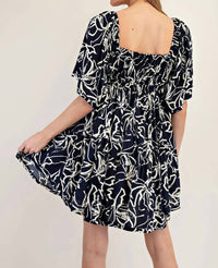 Ee:Some - Square Neck Mini Dress