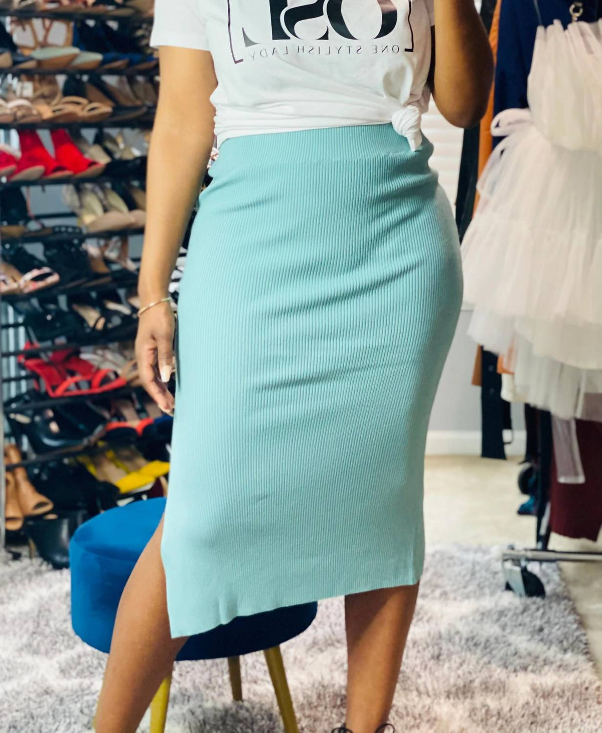 Ee:Some - Sydney Midi Skirt