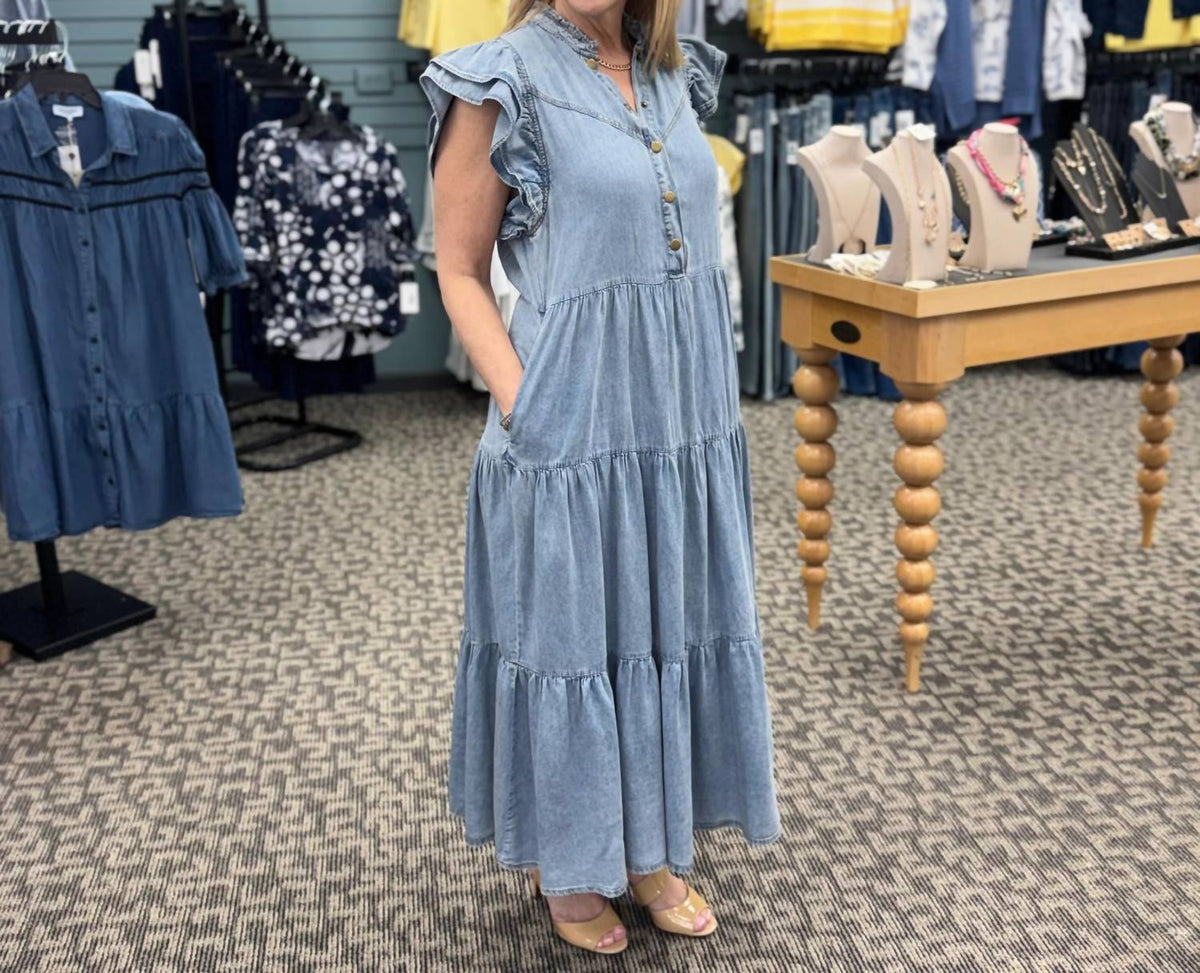 Ee:Some - Tiered Ruffle Maxi Dress