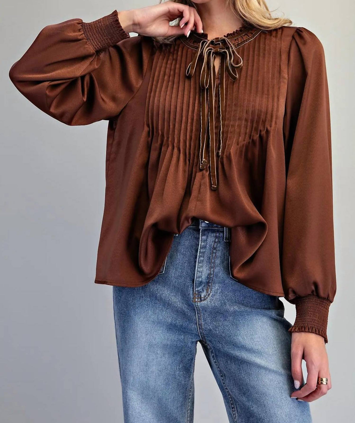Ee:Some - Yourself Long Sleeve Blouse