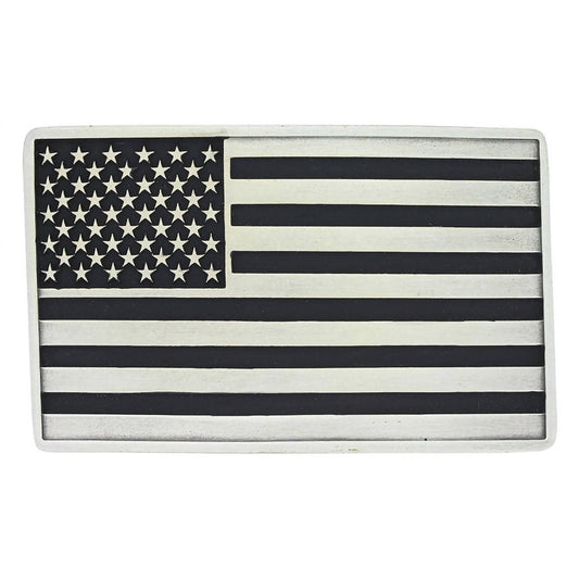 Montana Silversmiths - Men's Antiqued American Flag Attitude Buckle