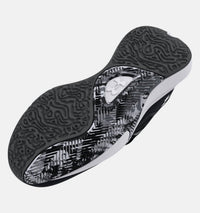 UNDER ARMOUR Men's Lockdown 6 Basketball Shoes in black white - men's sneaker - alternate view