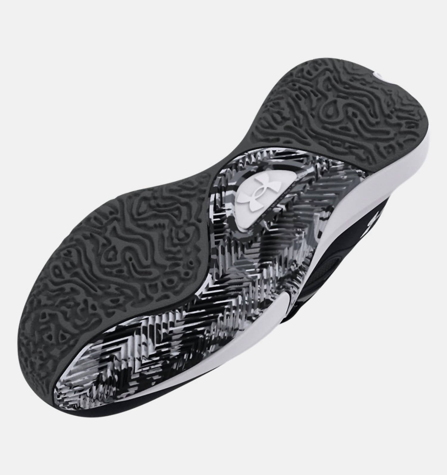 UNDER ARMOUR Men's Lockdown 6 Basketball Shoes in black white - men's sneaker - alternate view