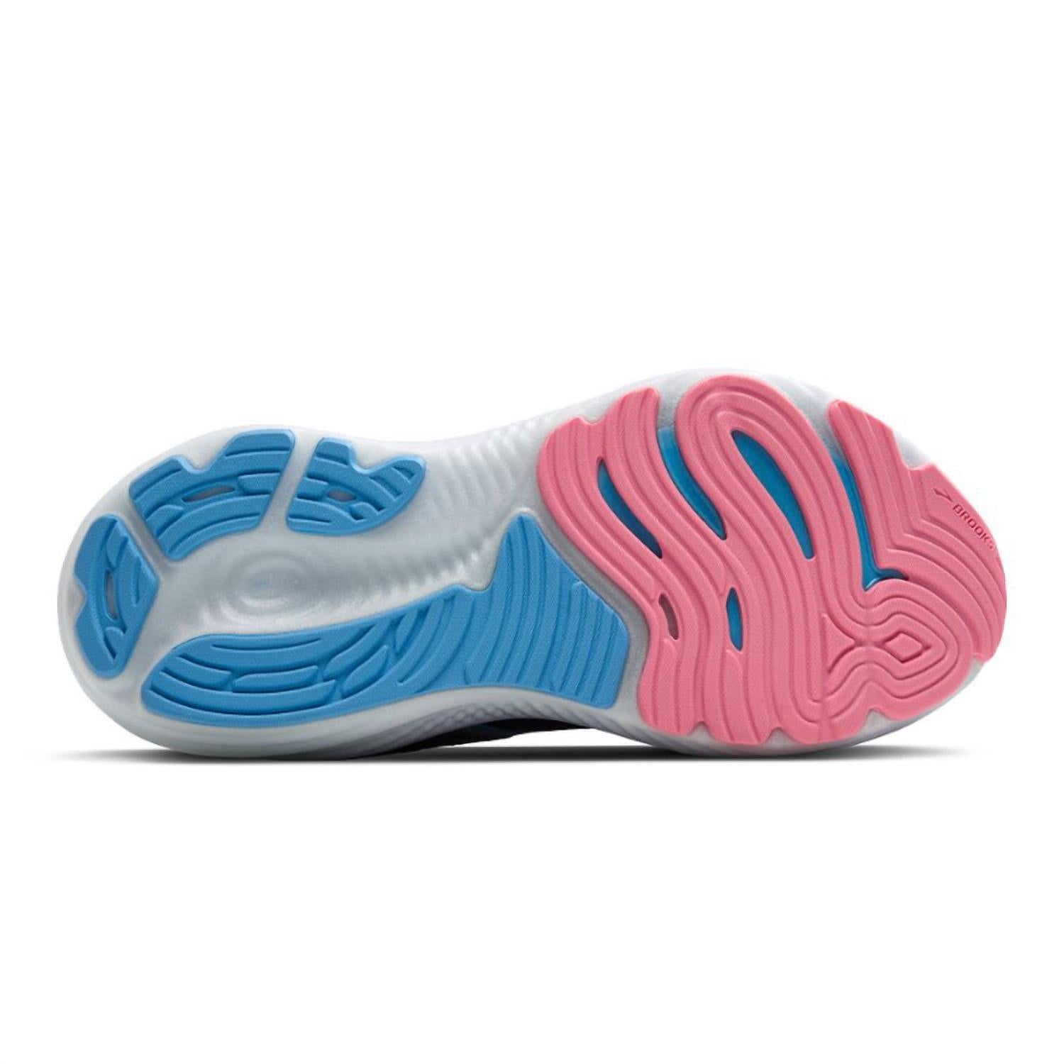 BROOKS Women's Glycerin Gts 22 Shoe in blue ribbon peacoat dianthus 2 - women's sneaker - detail view
