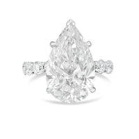 Diana M Jewels - Women's Pear & Round Lab-Grown Diamond Fashion Ring (12.00 Ct) - Luxe