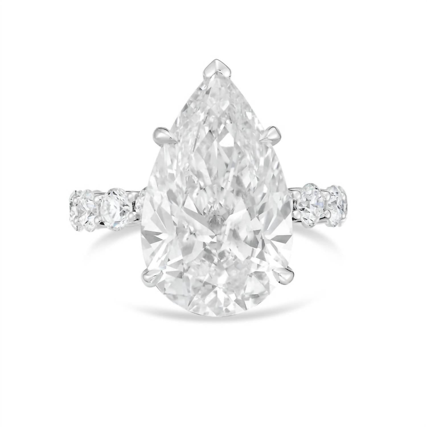Diana M Jewels - Women's Pear & Round Lab-Grown Diamond Fashion Ring (12.00 Ct) - Luxe