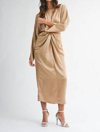 MABLE Ruby Dress in beige - women's dress