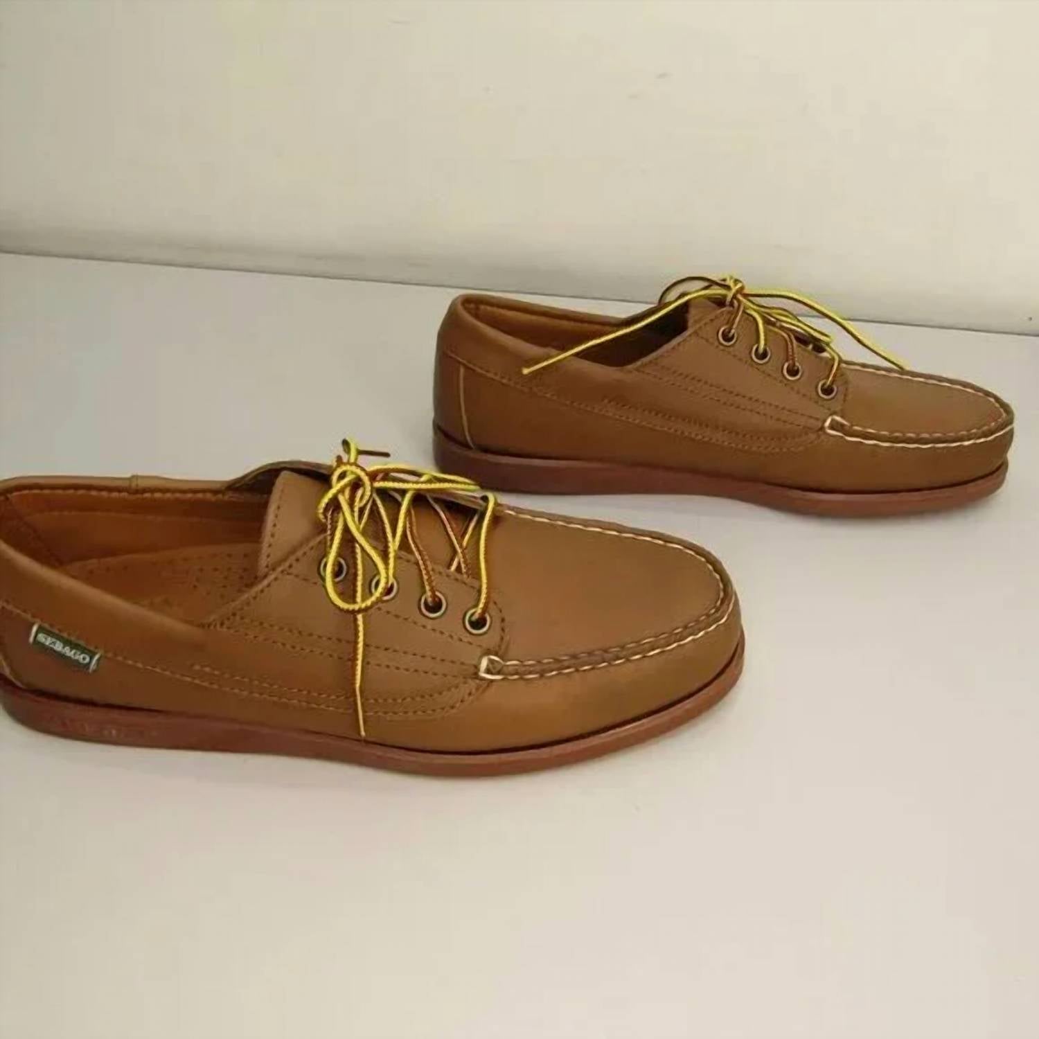 Sebago Men's Askook Kilian Casual Moccasins in brown - men's loafer - detail view