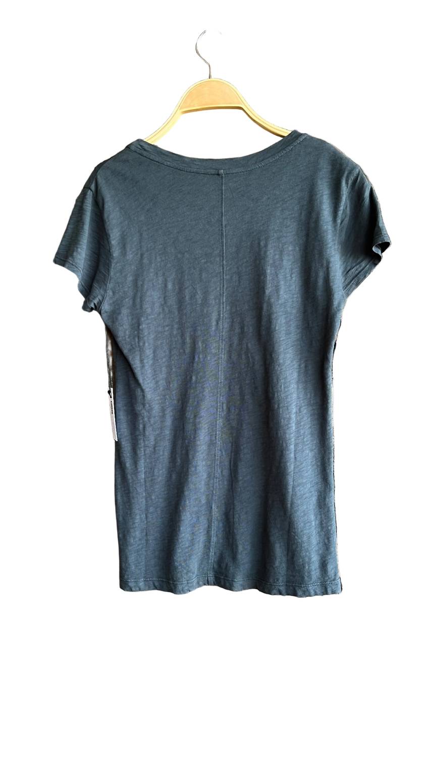 Velvet by Graham & Spencer Women's Odelia Short Sleeve Crewneck Tee in bracken - women's t-shirt - detail view