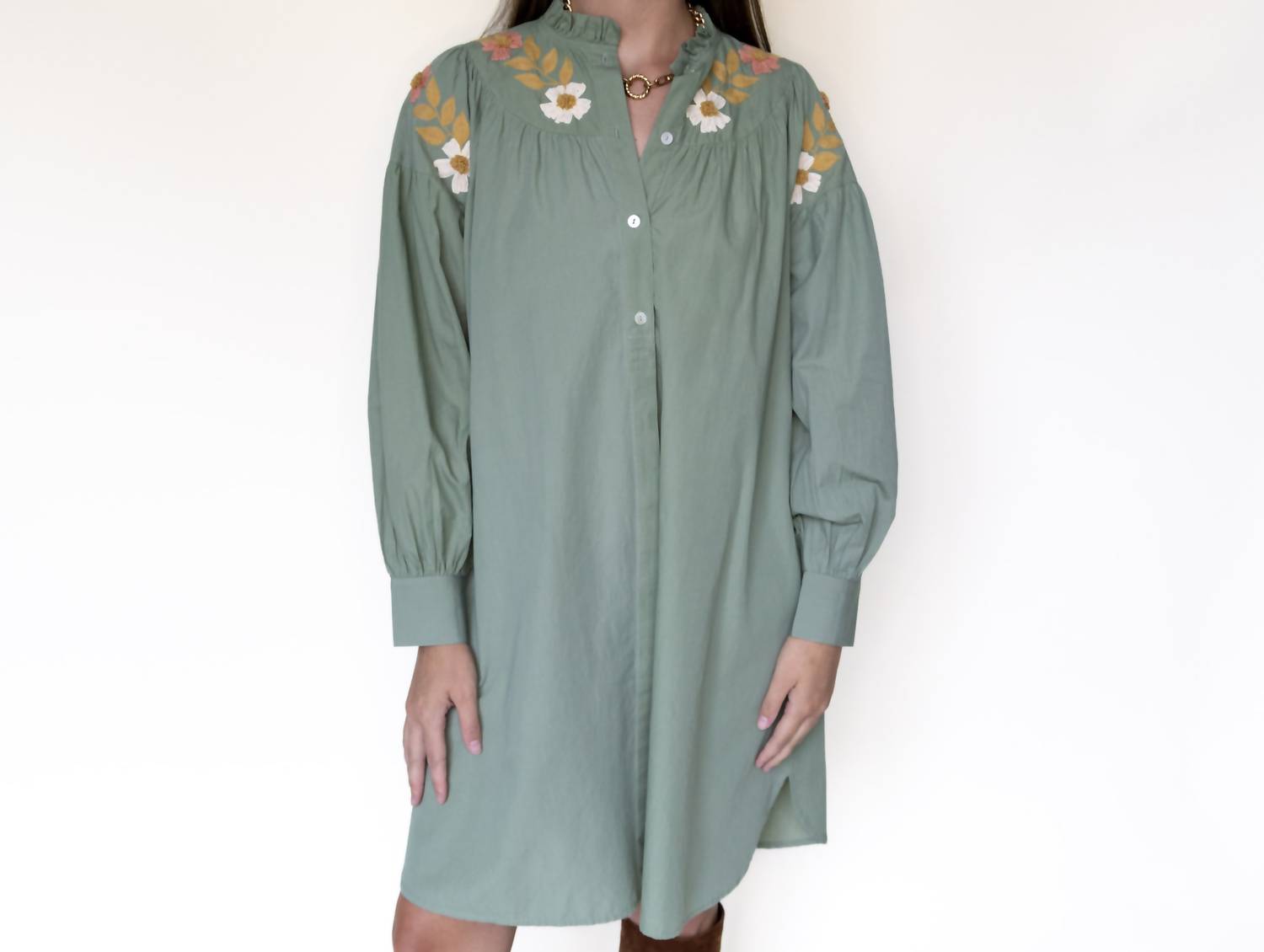 Exvoto - Embroidered Kat Dress