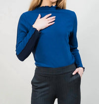 Trisha Tyler - Two toned ribbed top