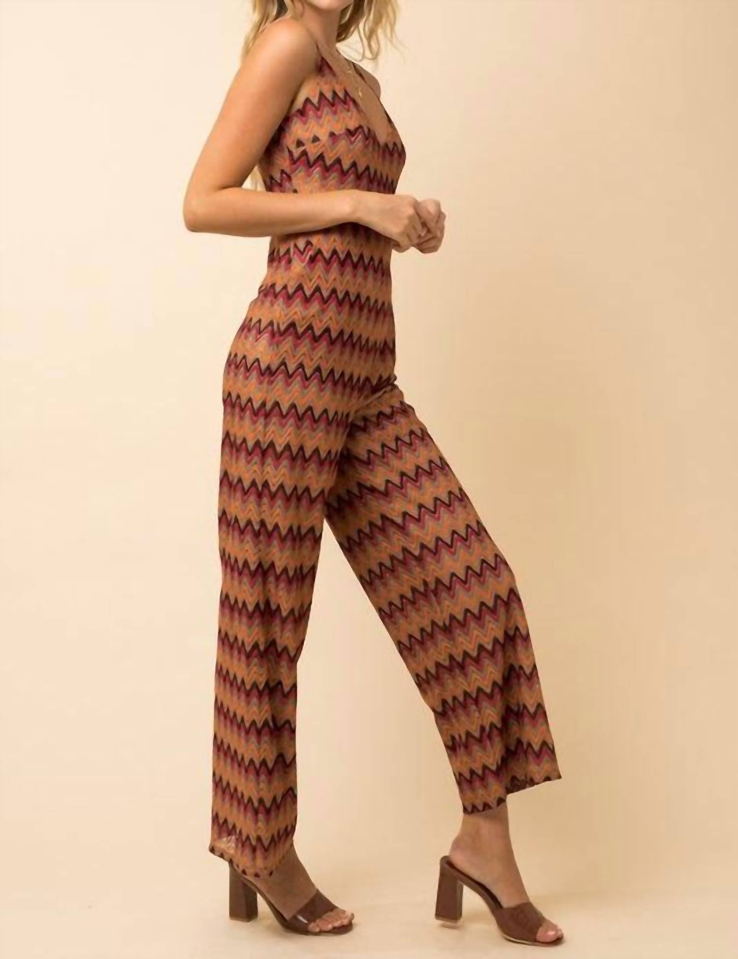 Crochet Chevron Jumpsuit