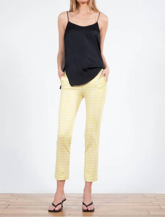 Avenue Montaigne - Lulu Straight Cropped Pant