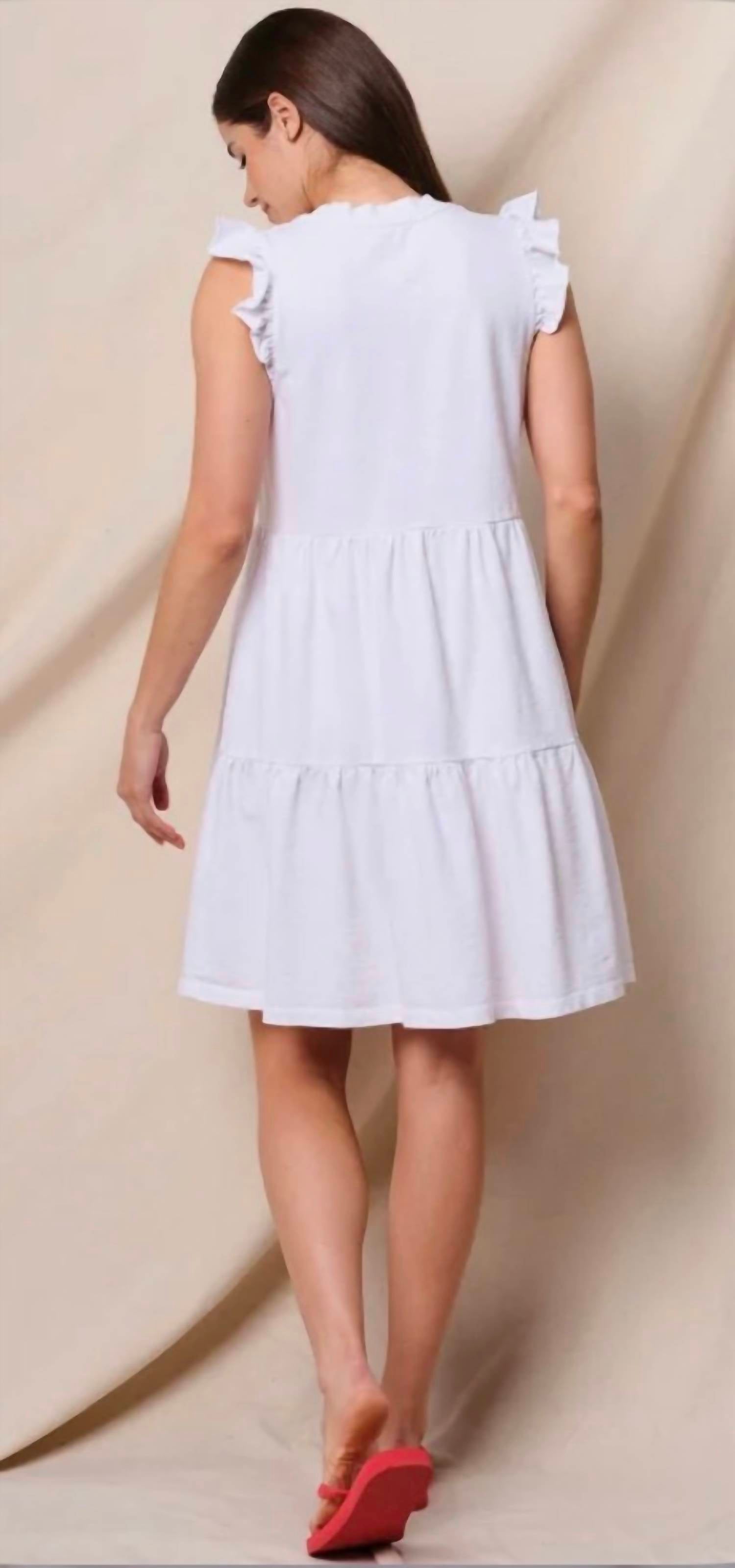 Sundry - Women's Tiered Flutter Dress