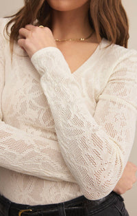 Z Supply - Tibi Scoop Mesh Sweater