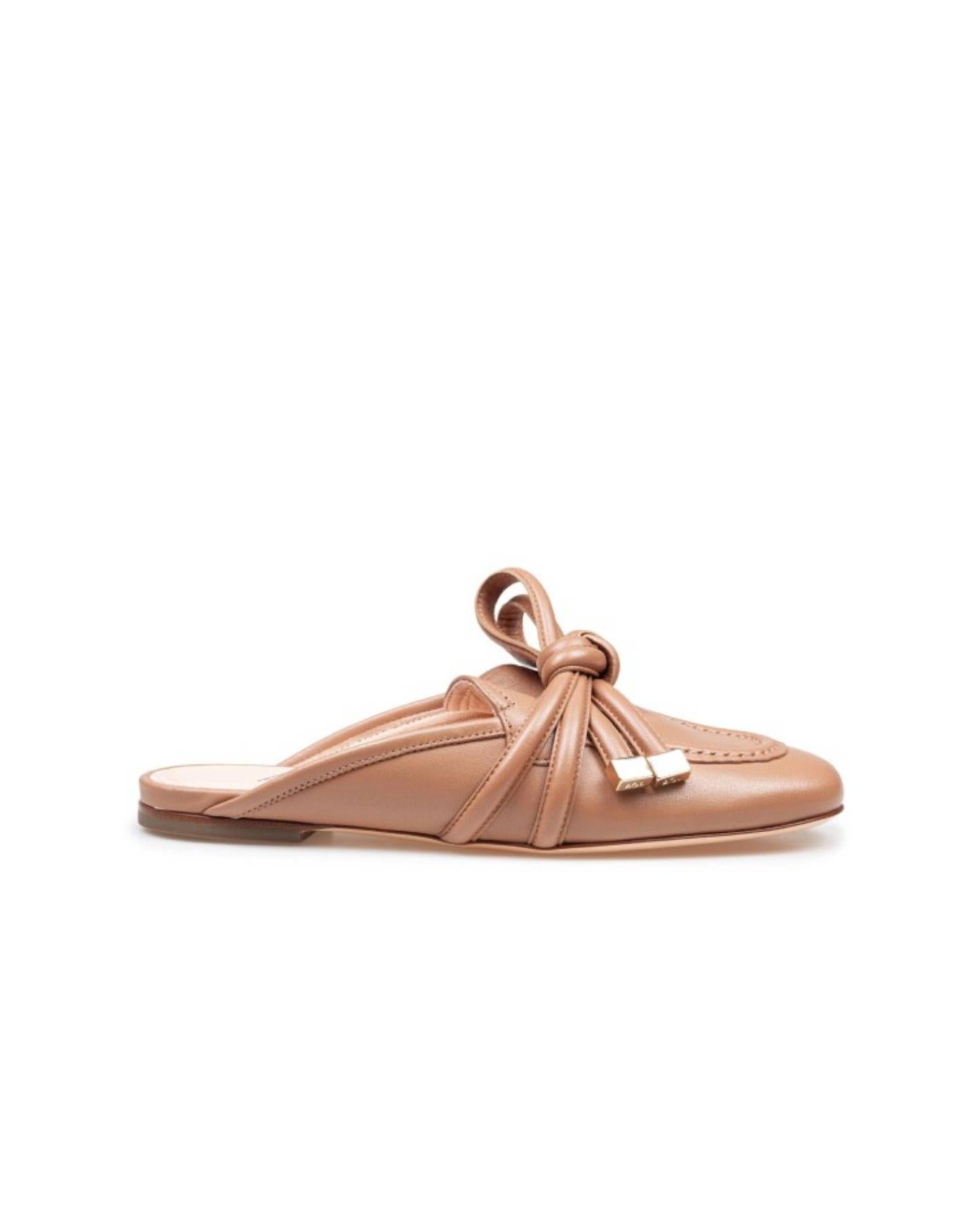 AGL Women's Ribbon Mule in cocoa - women's shoe