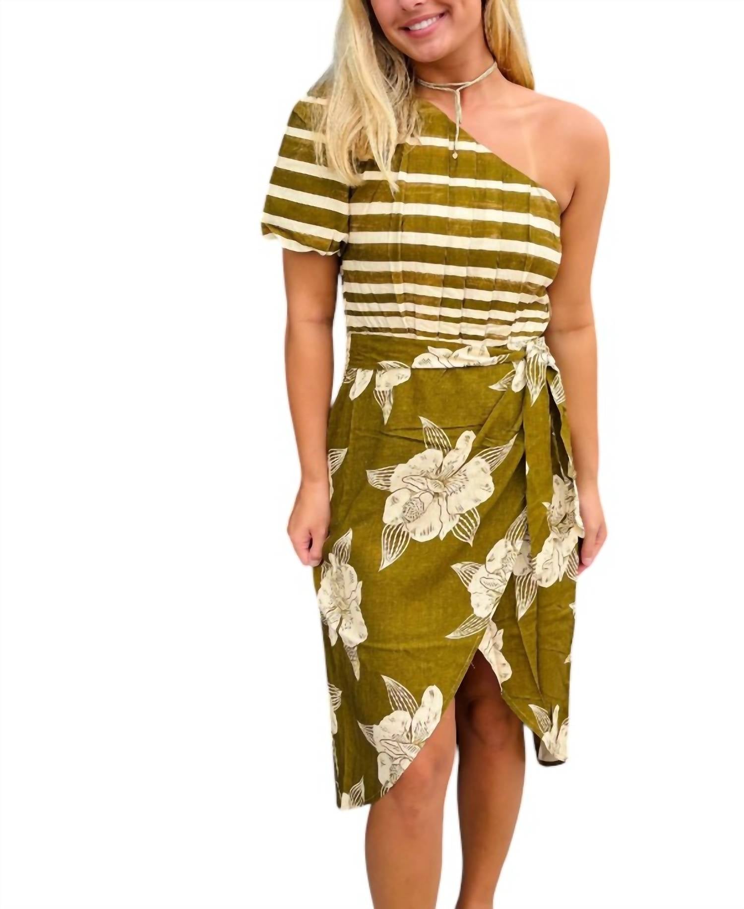 Aylaya - One Shoulder Dress