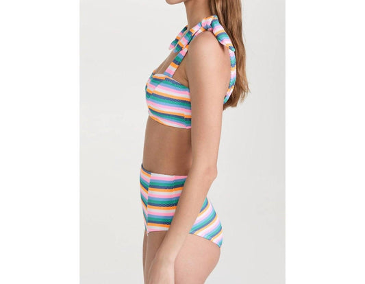Shoshanna - Sunbeam Tie Strap Retro Bikini Top