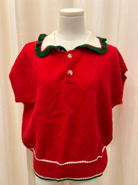 Fantastic Fawn - Ruffle Collar Sweater