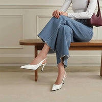 Heelchic - Women's Closed Toe Slingback Heels
