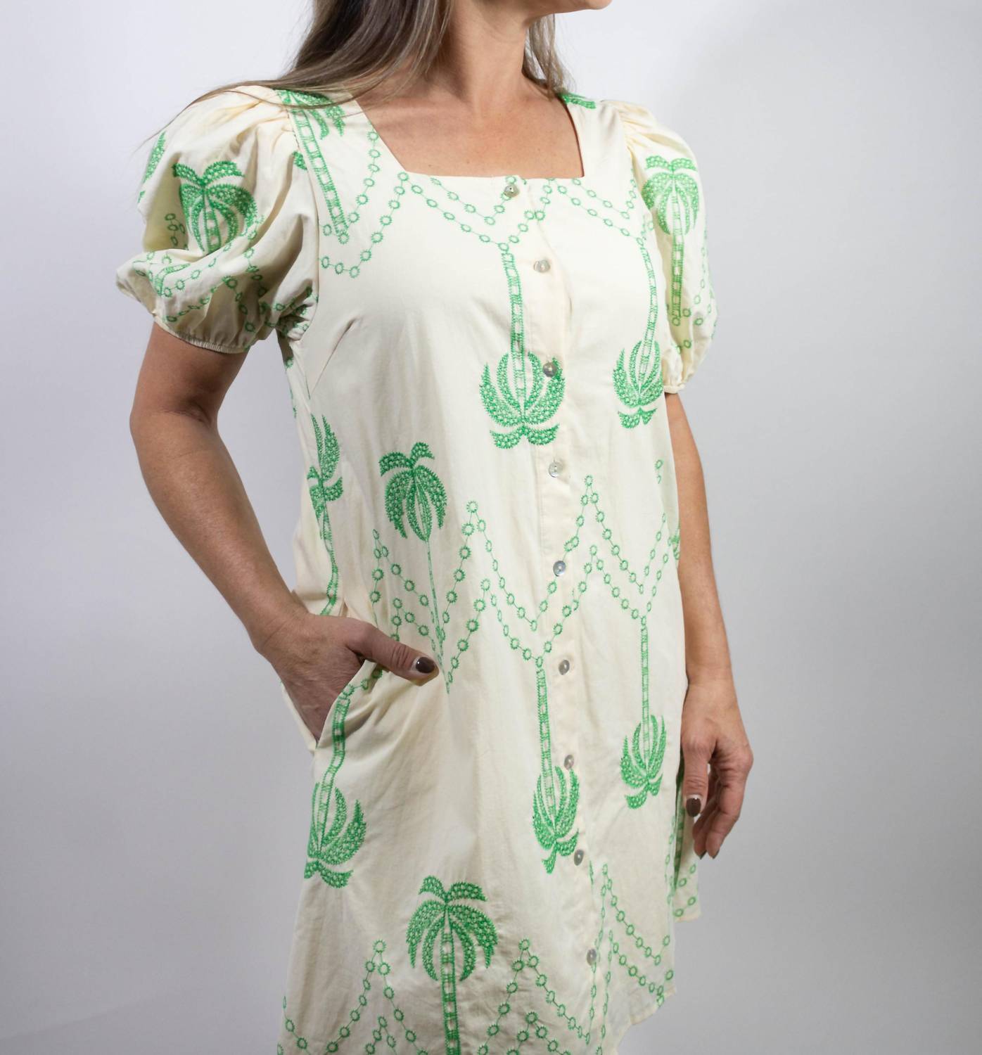 Entro - Mavis Square Neck Mini Dress