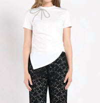 Gracia - Sparkly Bow Top