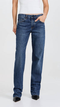 Askk Ny - Long Low Rise Straight Jeans