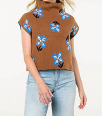 Thml - Fall Flowers Knit Top