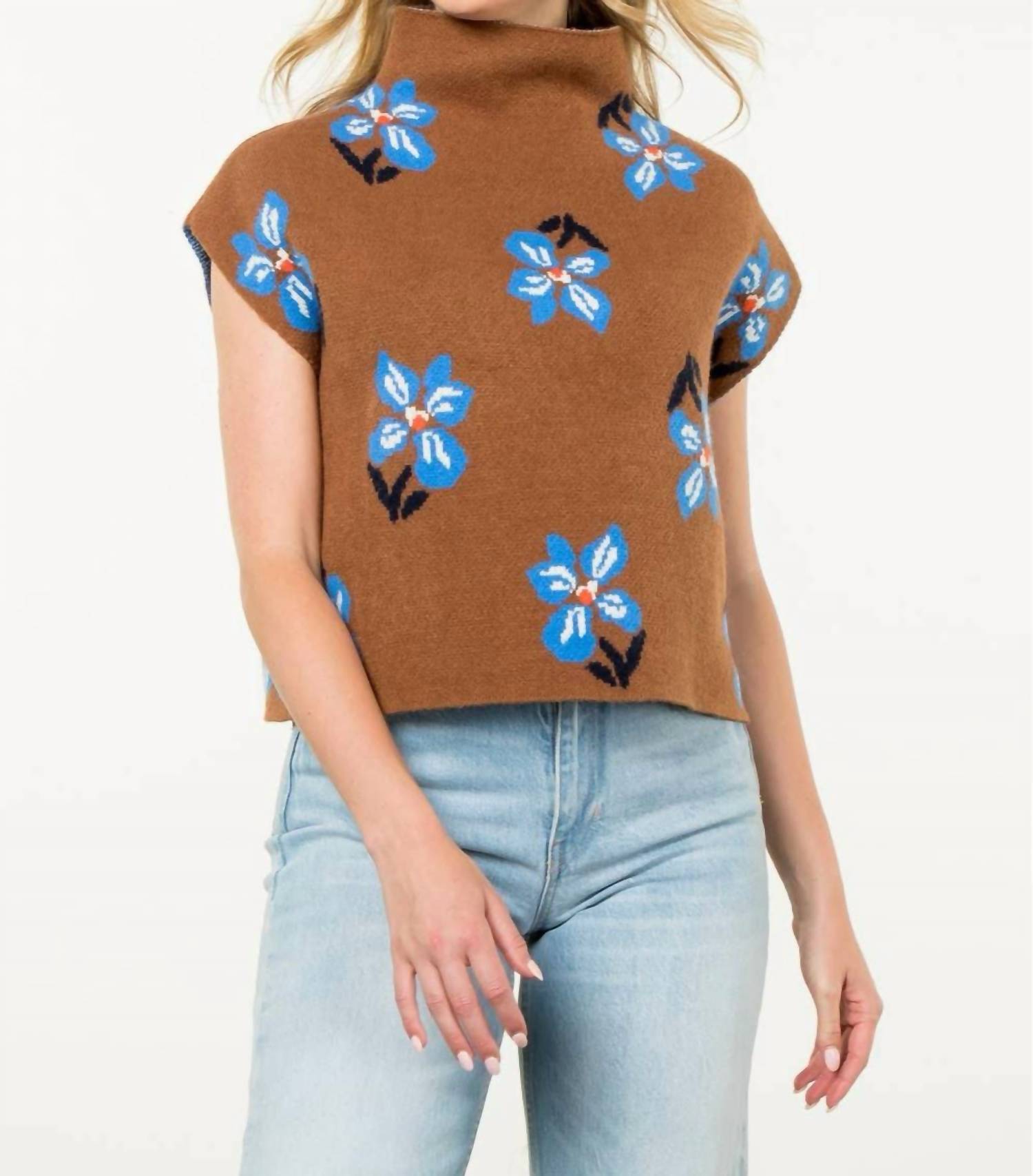 Thml - Fall Flowers Knit Top