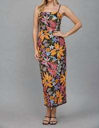 Fate - Women's Floral Sequin Midi Dress