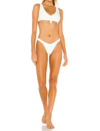 Frankies Bikinis Austin Top in white - women's swimwear - view 4