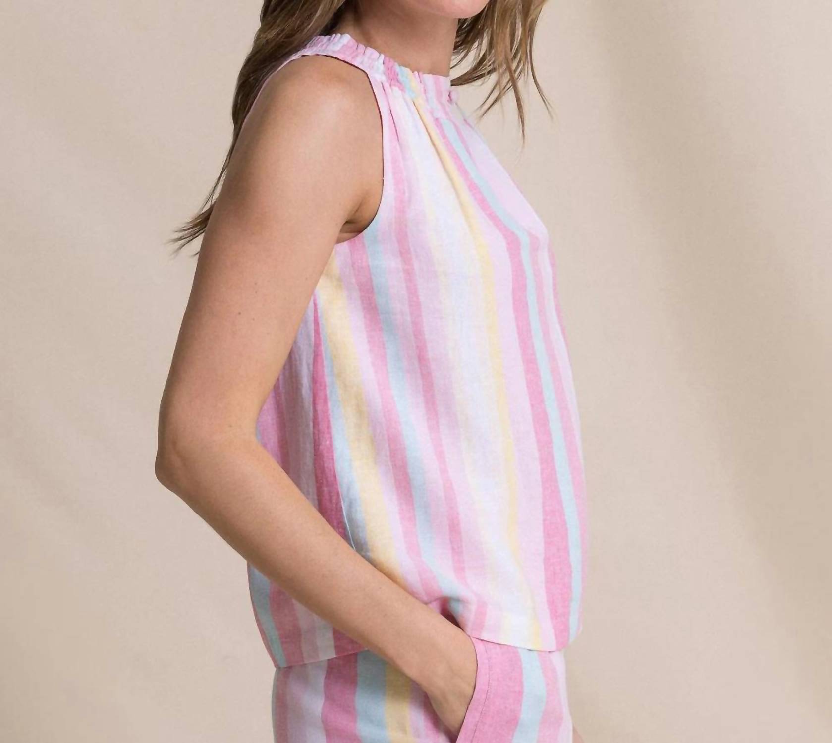 Southern Tide - Karlea Smocked Neck Blouse