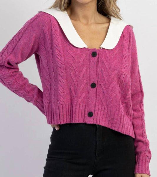 HARPER SCALLOPED COLLAR SWEATER