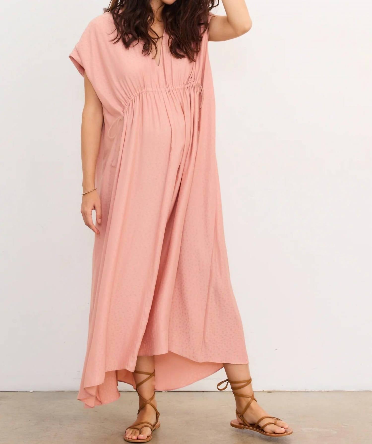 Hatch The Neema Caftan in desert clay - women's dress