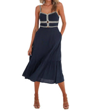 Baby Pink - Women's Florence Nights Midi Dress