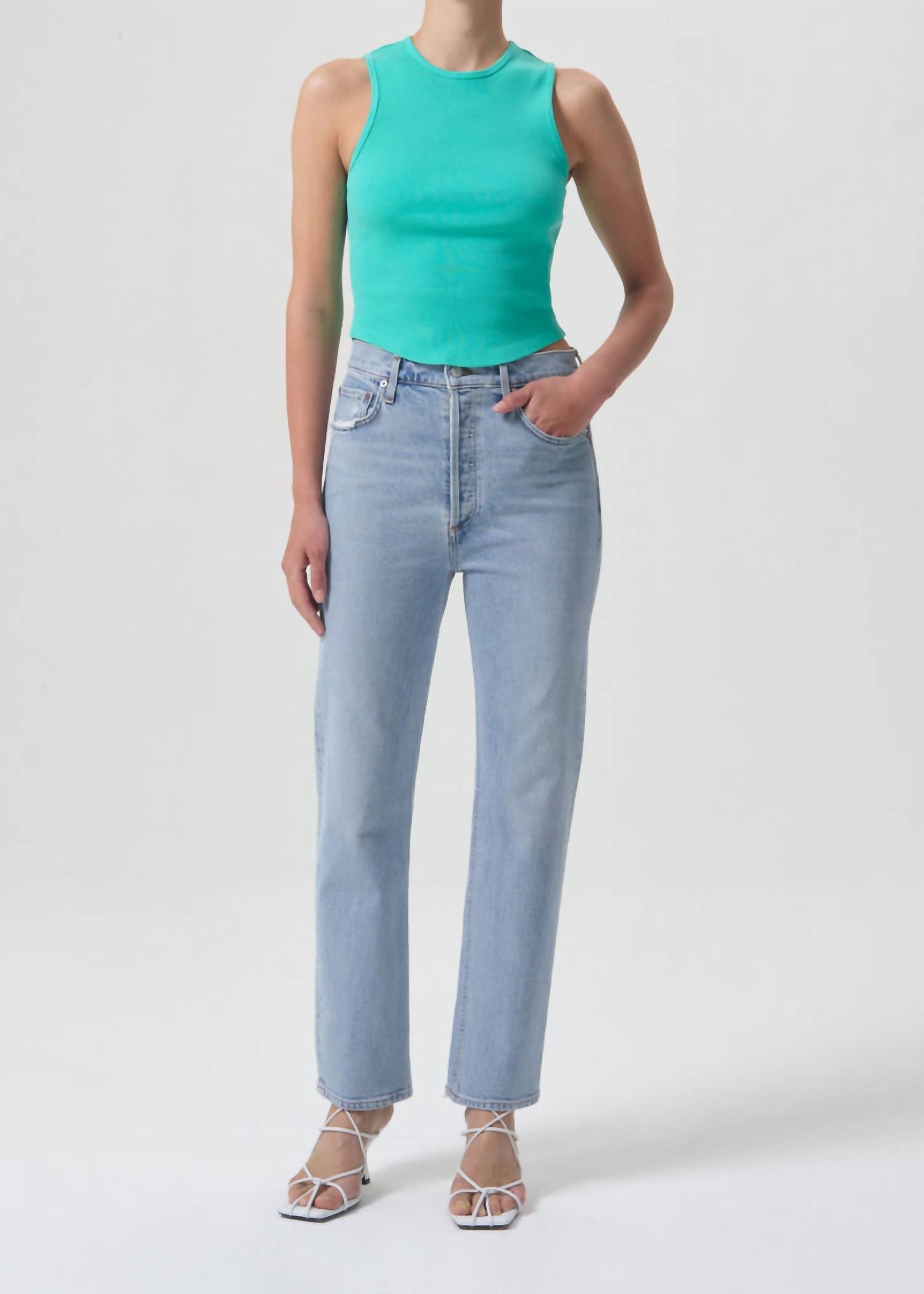 Agolde - High Rise Stovepipe Jeans