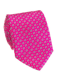 Pacific Silk - Satin Mini Floral Print Tie