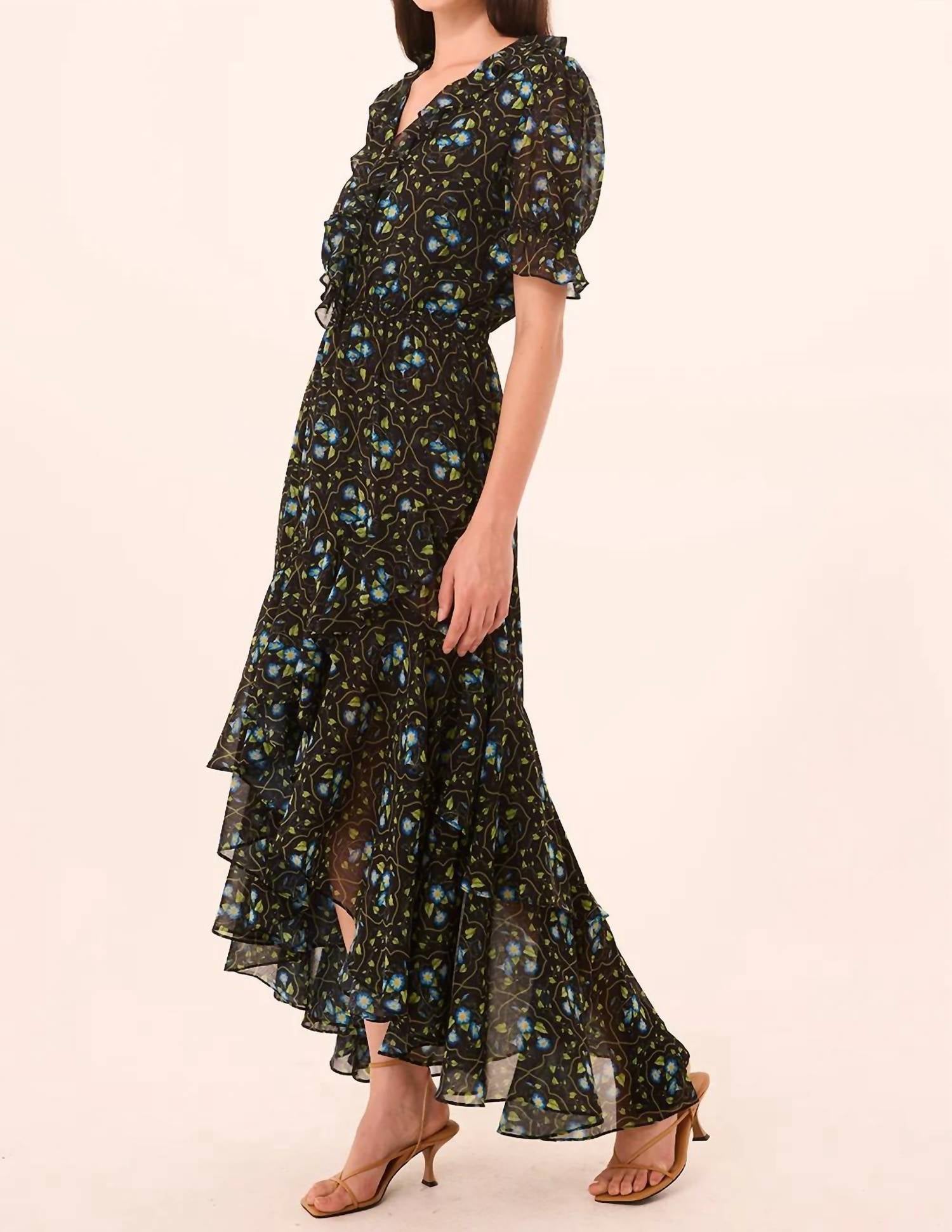 Misa Los Angeles - Jodie High-low Hem Midi Dress