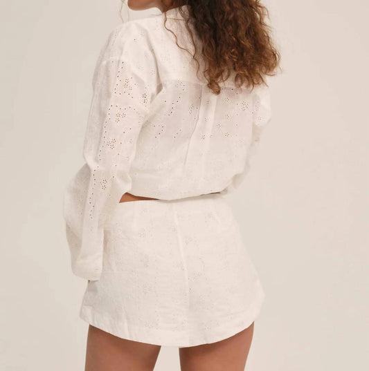 Lil Lemons By For Love And Lemons - Eyelet Mini Short