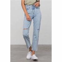 Insane Gene - Manda High Waist Ripped Tapered Jeans