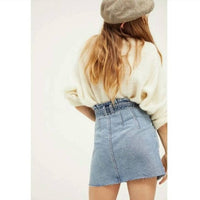 Free People - East of Eden Denim Mini Skirt
