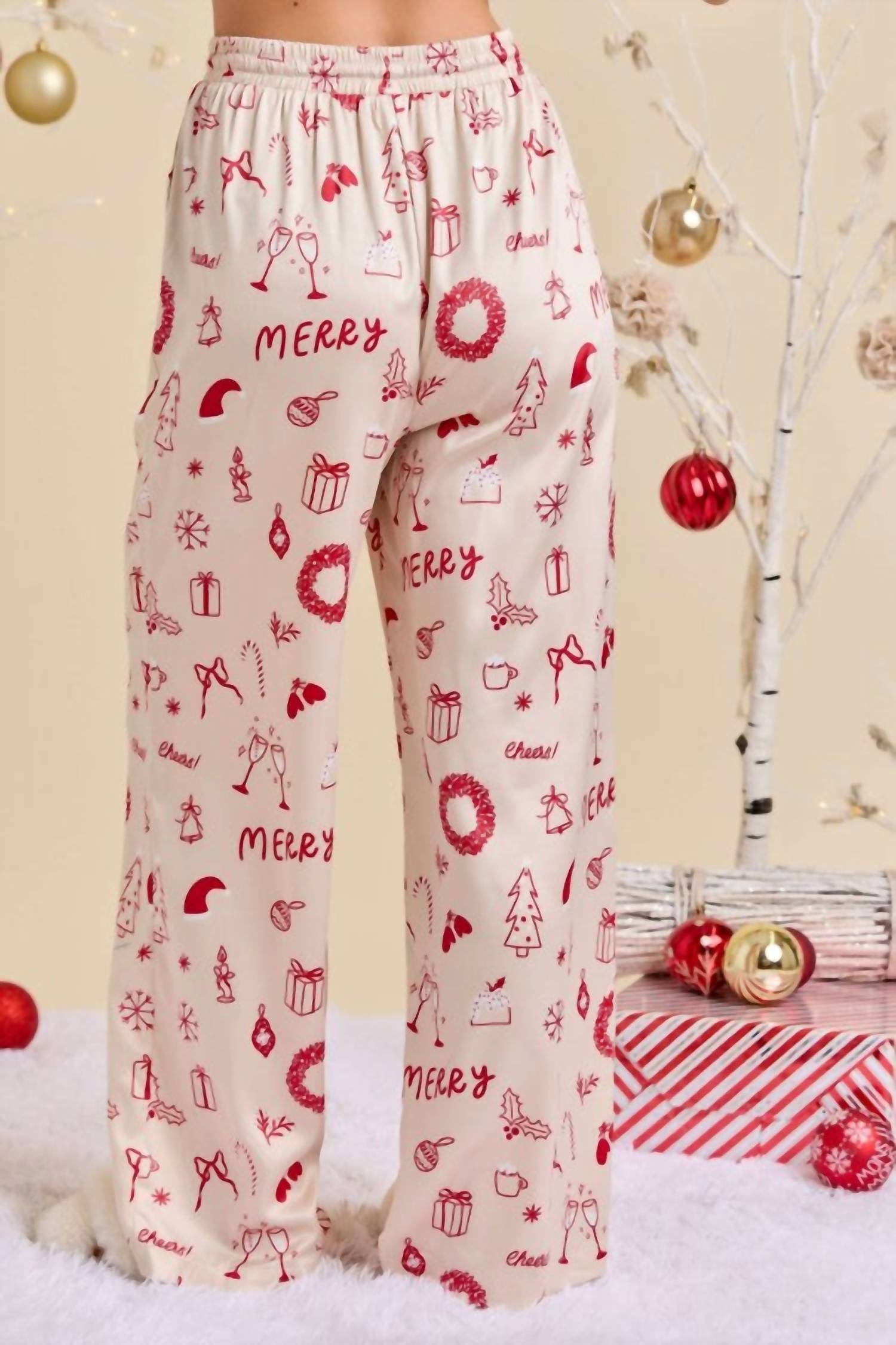Main Strip - Holly Holiday Pajama Set