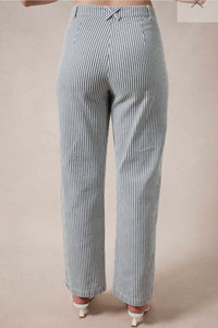 Gilli - Stripped Denim Long Pant