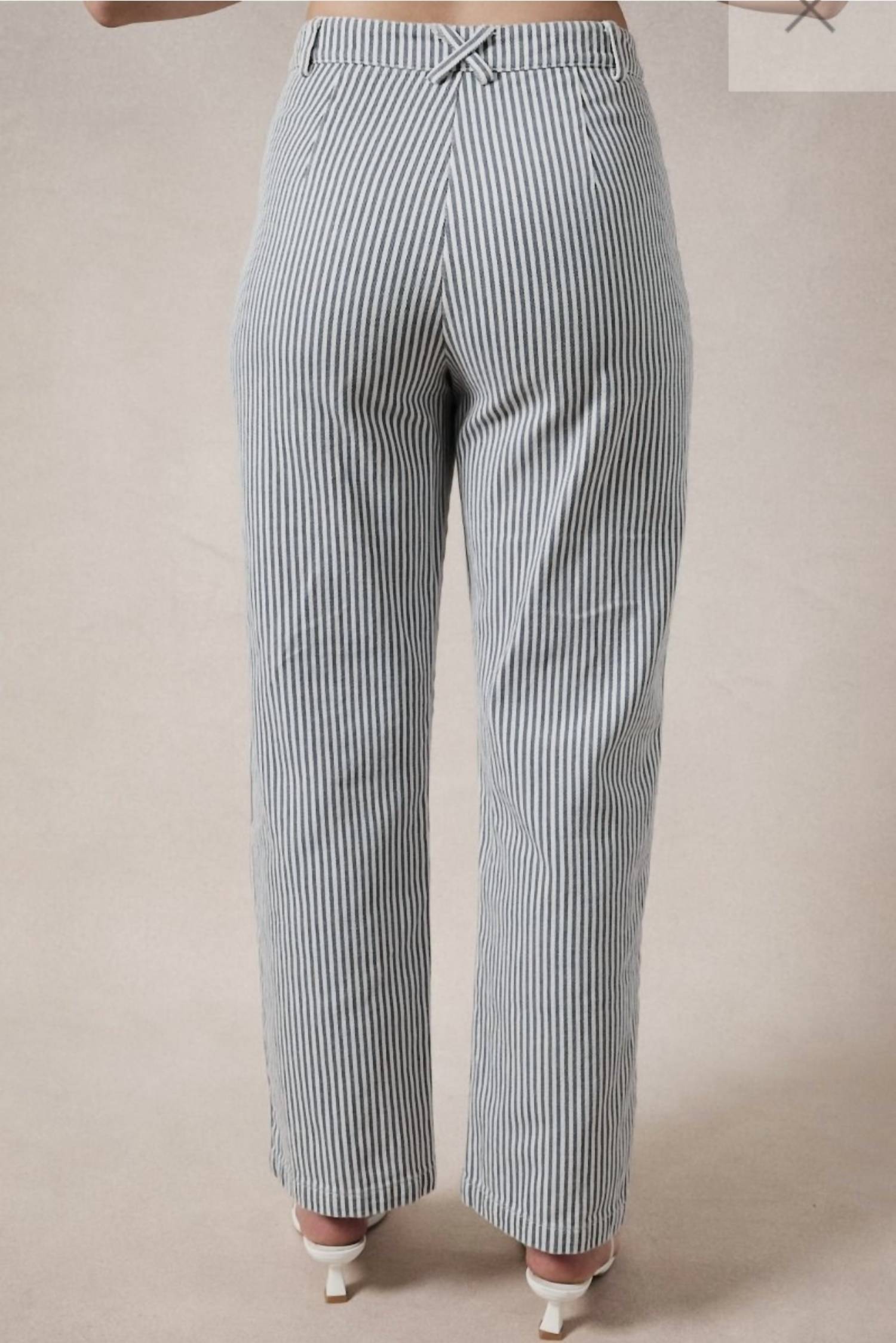 Gilli - Stripped Denim Long Pant