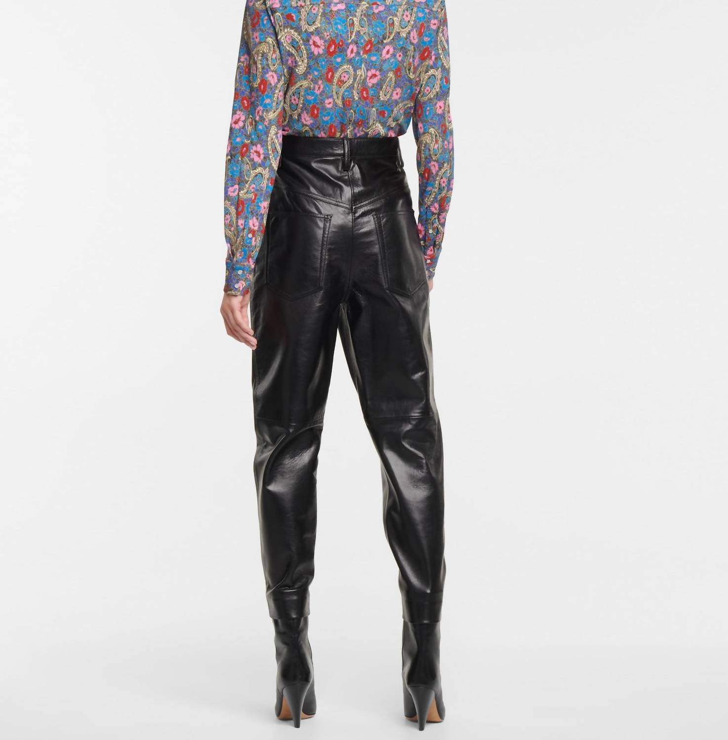 Isabel Marant - Dipadelac high rise slim leather pant